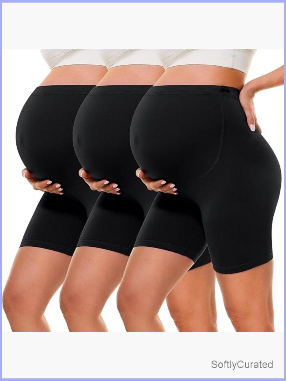 Maternity Over The Belly 5" Biker Shorts Yoga Lounge Pants